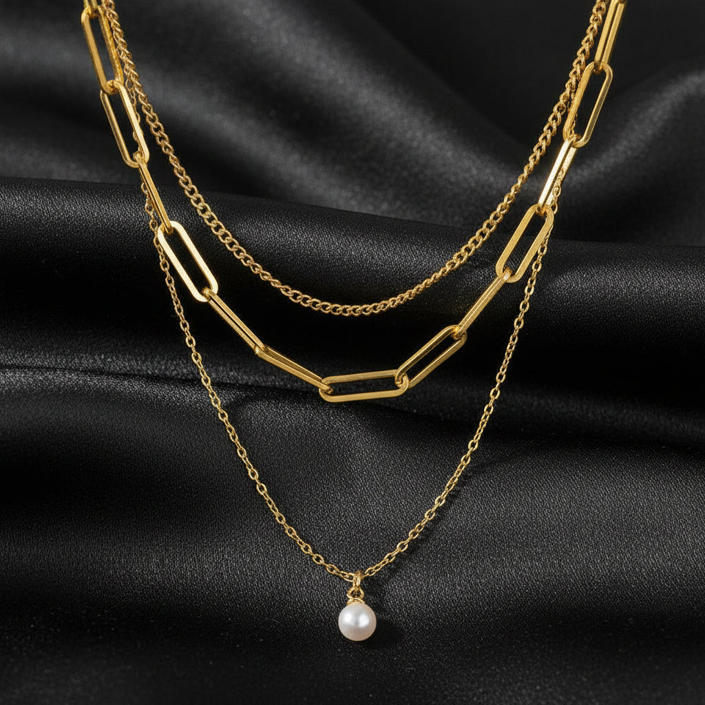 Luna Link Layered Necklace