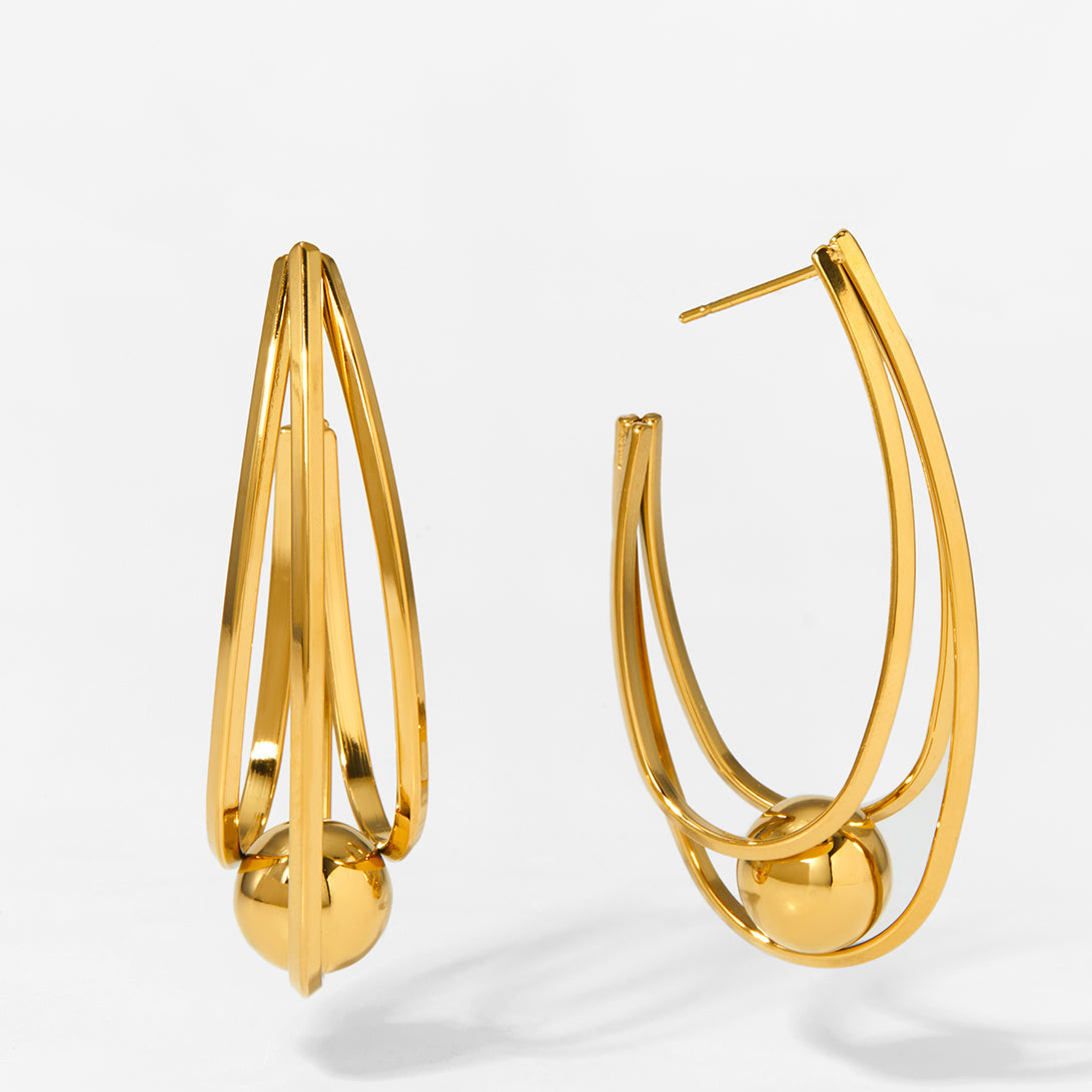 Orbital Hoop Earrings